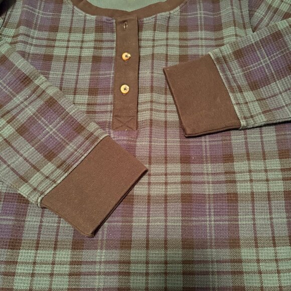 Lands End Waffle Henley Sleep Shirt   Size: Large NWT - Picture 4 of 13